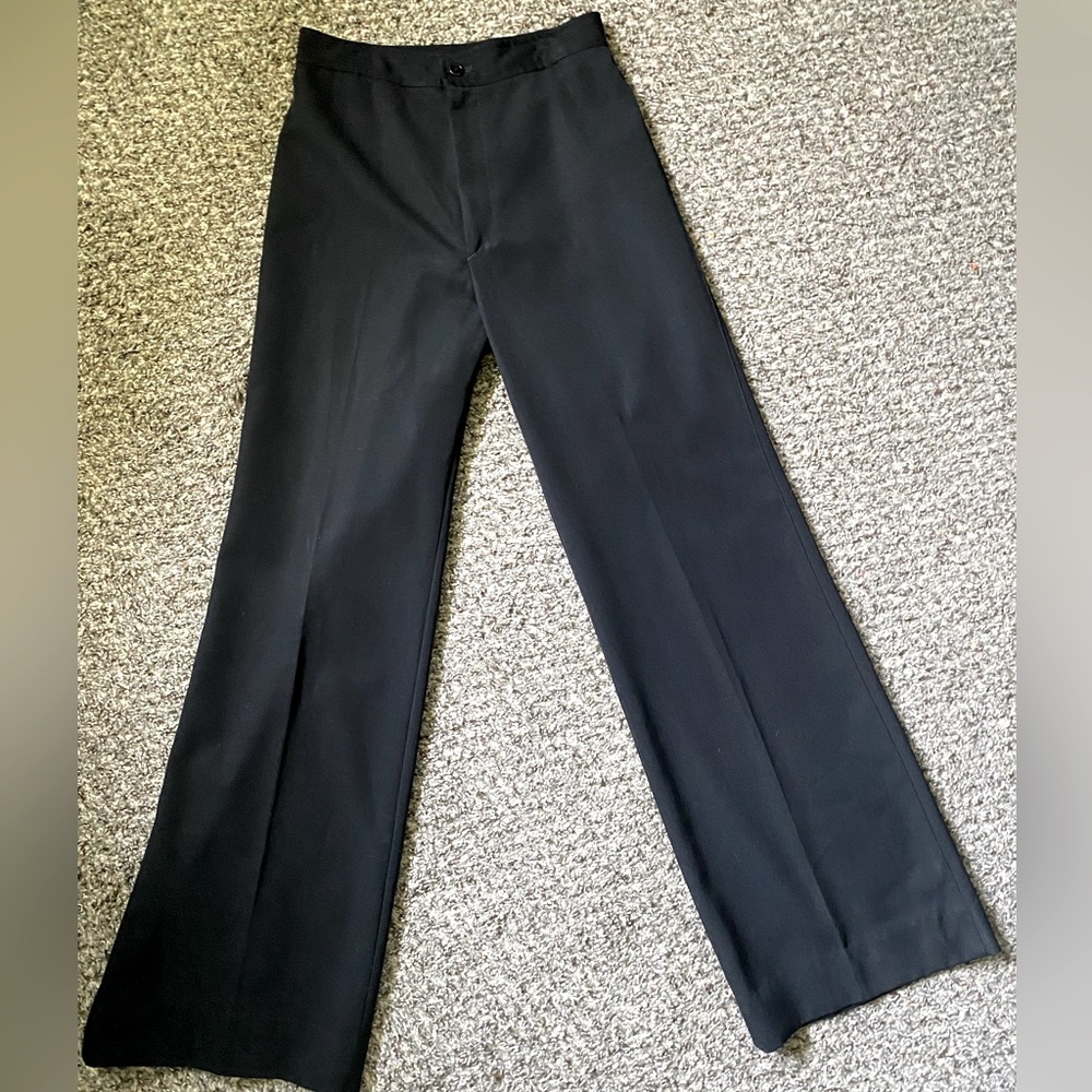 Flawless Vintage Limited High-Waisted Black Pants Made in Korea